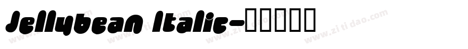 Jellybean Italic字体转换